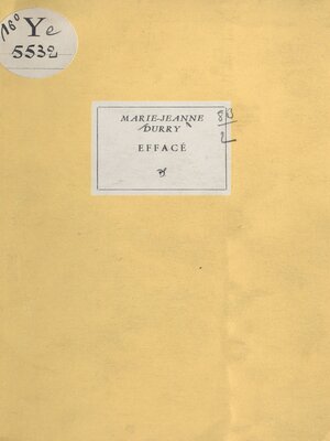 cover image of Effacé